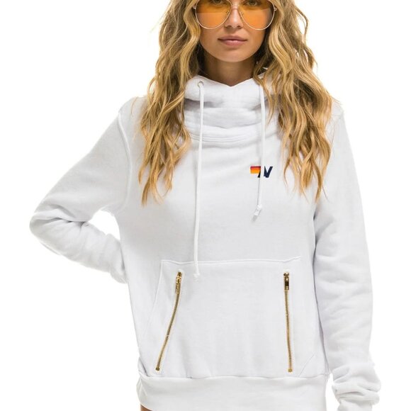 Aviator Nation Tops - Aviator Nation White Ninja Pullover Hoodie Unisex Sizing Large
